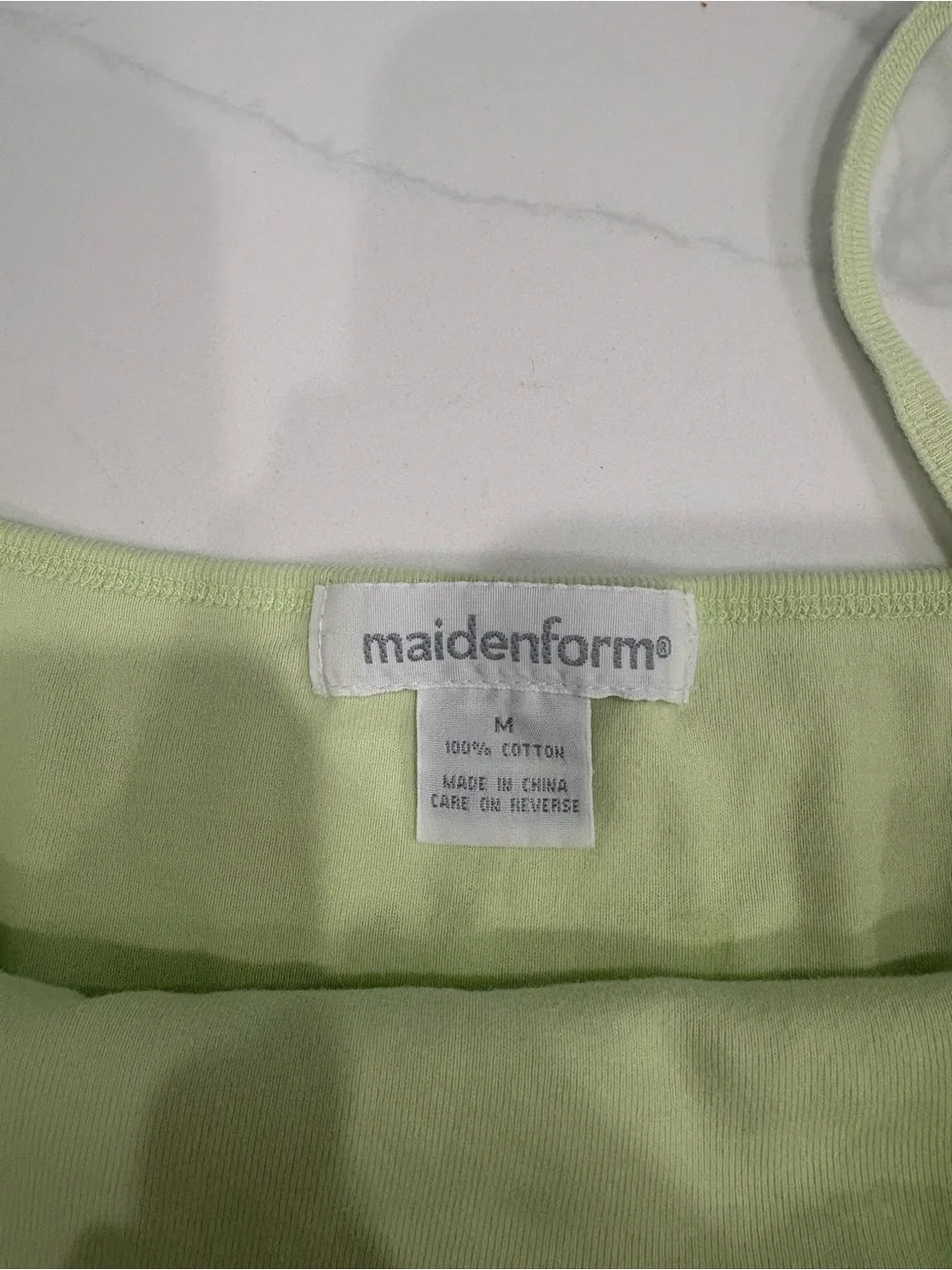 Maidenform Pale Lime Lace-Trim Camisole - Picture 2 of 2